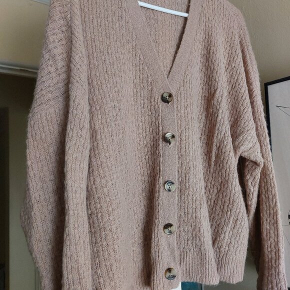 Madewell Plus Mayfair Cardigan (Heather Blush) - Picture 7 of 7